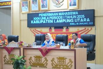Rektor Kunjungi Pelepasan KKN MBKM I di Lampura